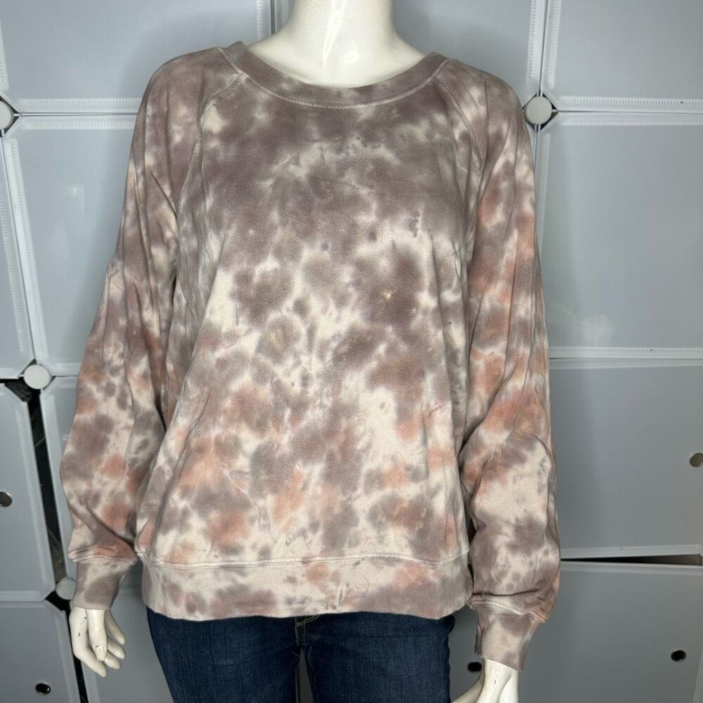 Wildfox Sommers Pullover Oversized Sweatshirt Tie Dye Big Thunder Wash Size Medi